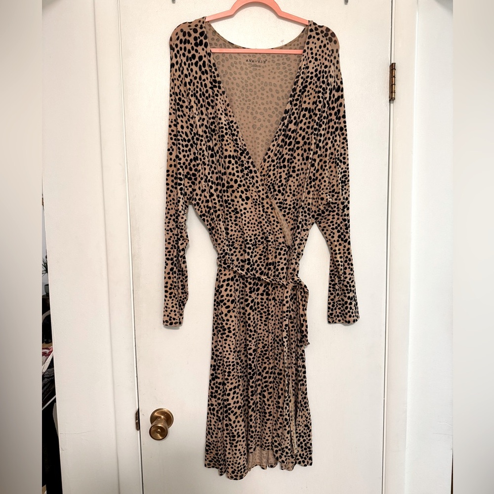 Leopard Print Ava & Viv Dress.